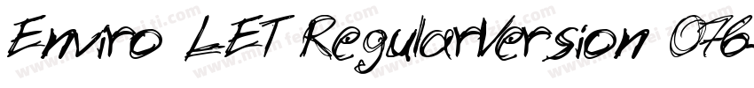 Enviro LET RegularVersion 076字体转换